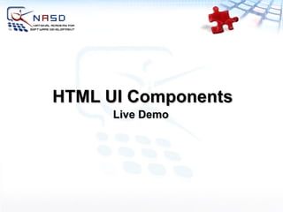 Live Demo HTML UI Components 