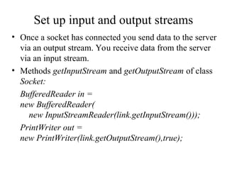 Java Server Sockets programming and its use.ppt