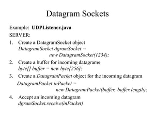 Java Server Sockets programming and its use.ppt