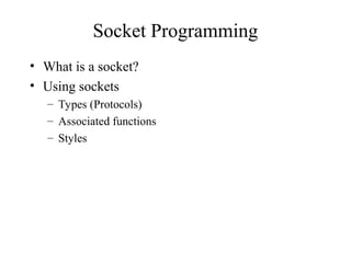 Java Server Sockets programming and its use.ppt