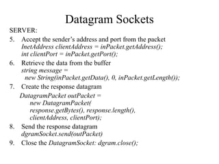 Java Server Sockets programming and its use.ppt