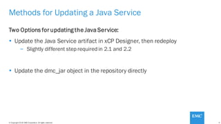 EMC Documentum - xCP 2.x Updating Java Services | PDF