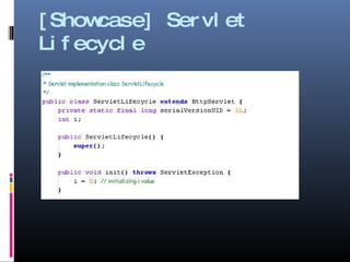 [Showcase] Servlet Lifecycle 