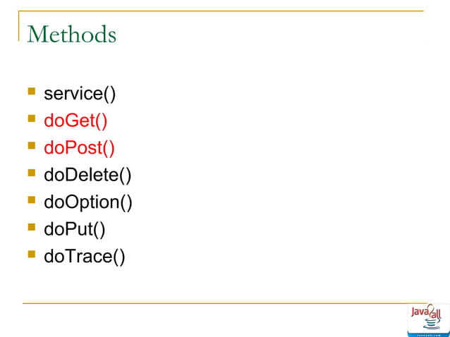 Java servlet life cycle - methods ppt | PPT