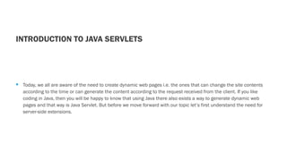 Comprehensive Guide to Java Servlets and MVC Architecture for Dynamic ...