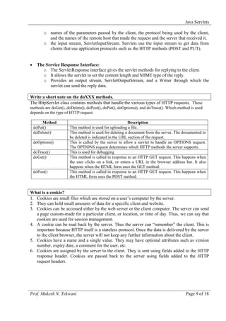Java servlets | PDF