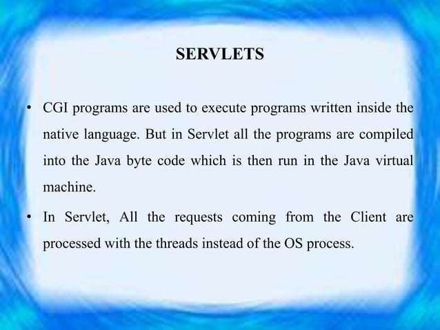 Java servlets and CGI | PPTX