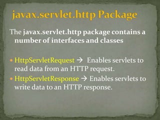 Java servlets | PPTX