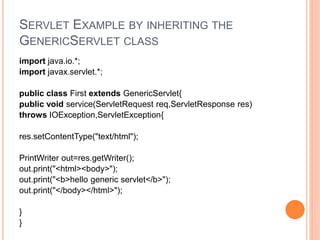 Java servlets | PPTX