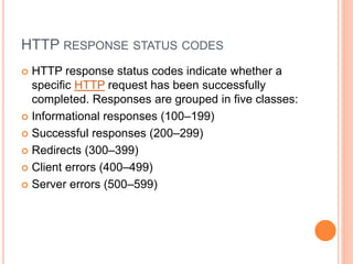 Response Status Code Example In Java Java servlets | PPTX