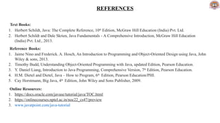 java programming syllabus and course objectives | PPT | Free Download