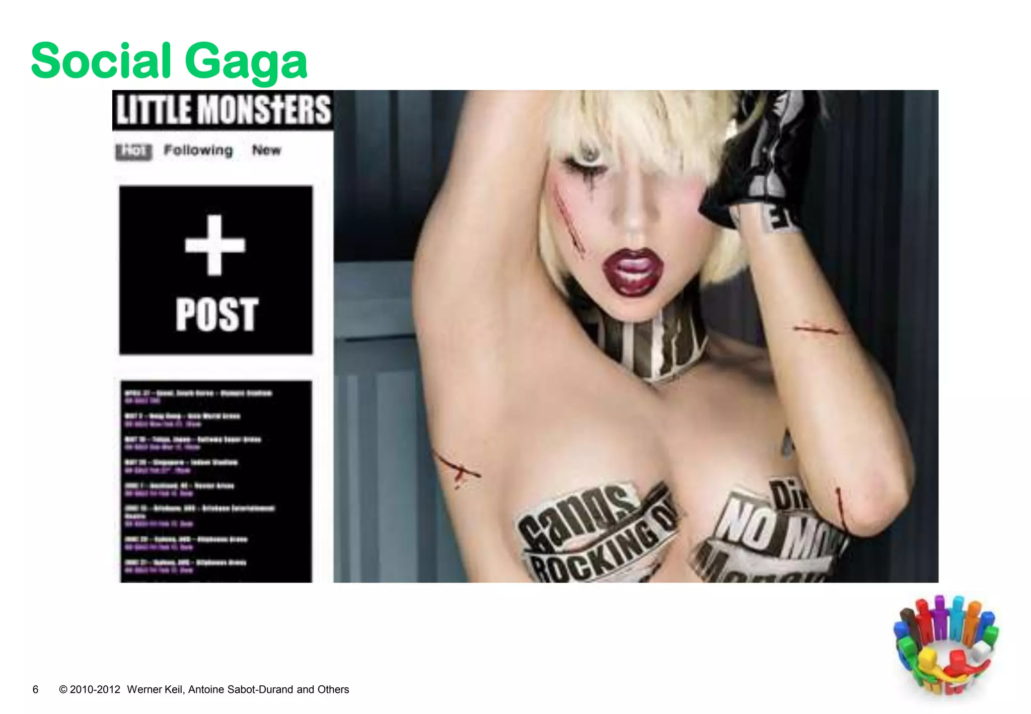 Social Gaga




6   © 2010-2012 Werner Keil, Antoine Sabot-Durand and Others
 