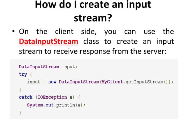Java socket programming | PPT