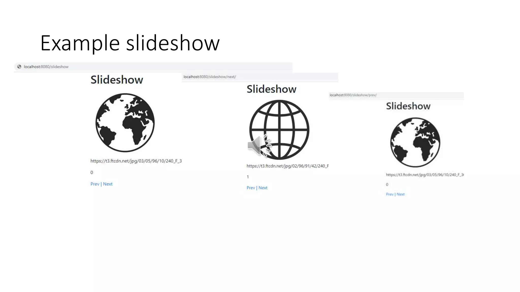 Example slideshow
 