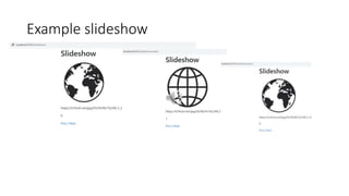 Example slideshow
 