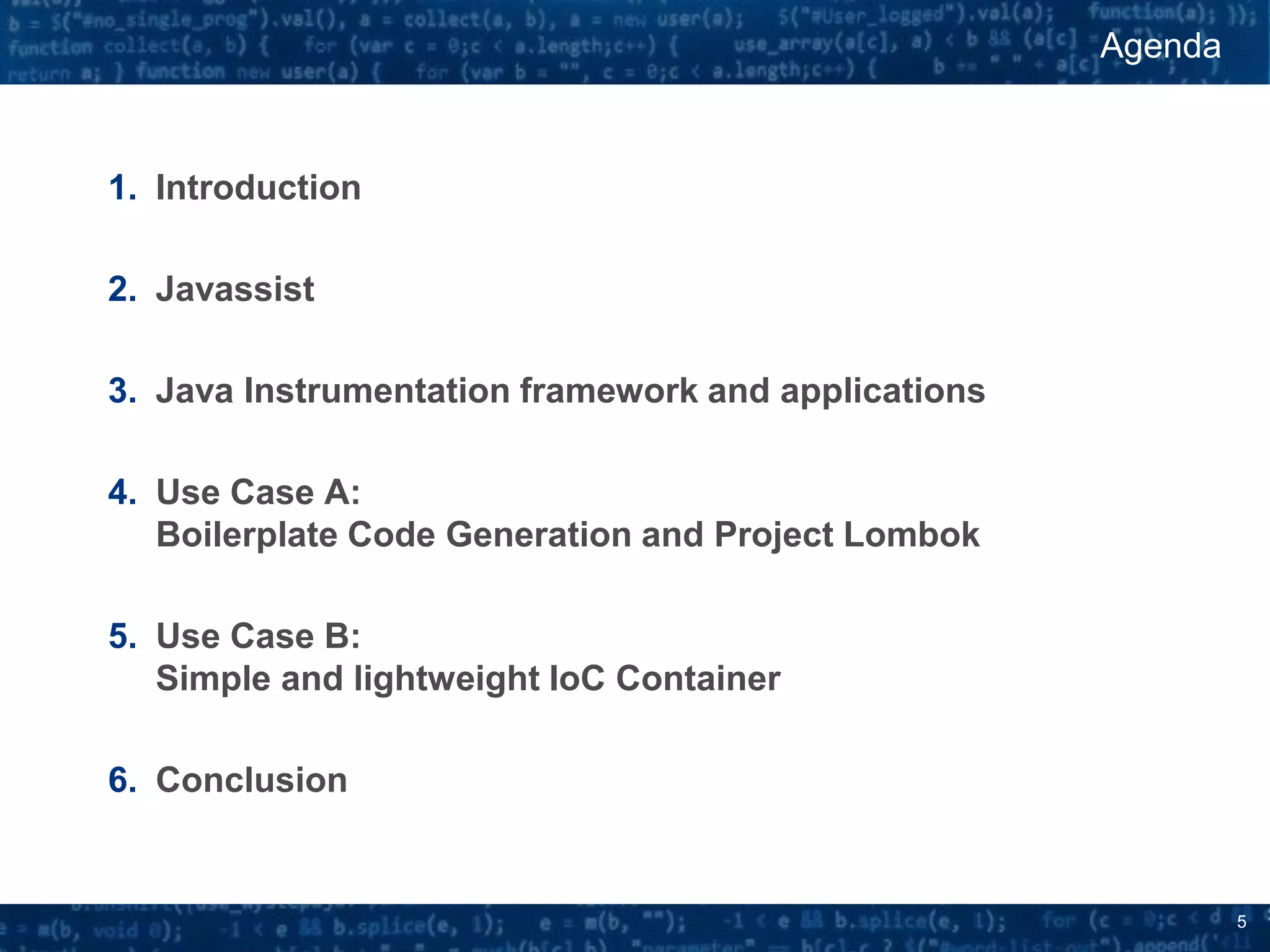 Bytecode manipulation with Javassist for fun and profit | PPTX