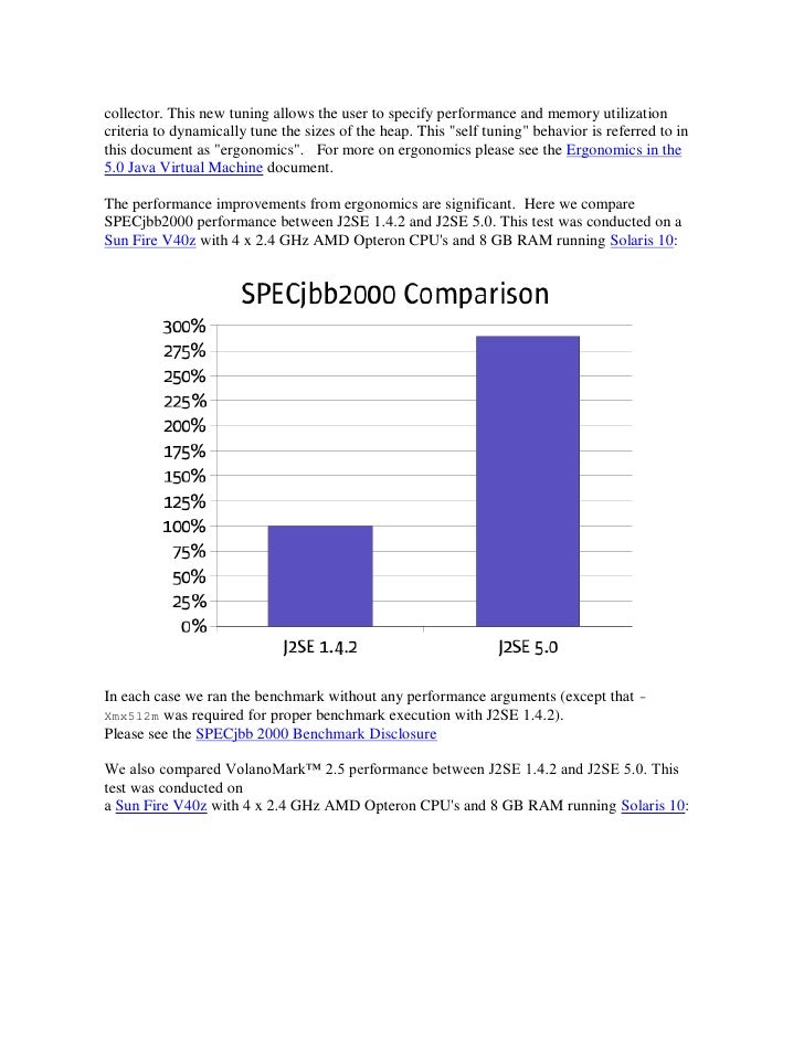 Java Standard Edition 5 Performance