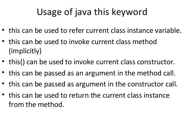 Java Static Keyword