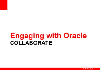 Engaging with Oracle COLLABORATE 