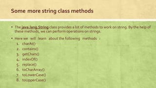 Java string handling | PPTX