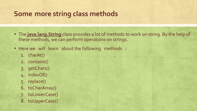 Java string handling