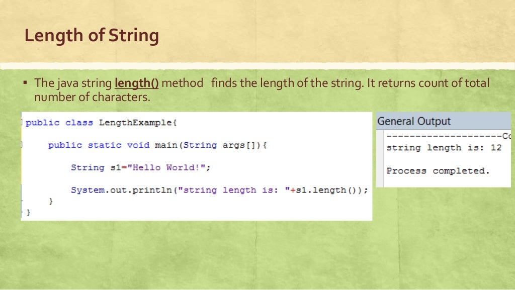 Java string handling
