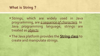 javastringexample problems using string class | PPT