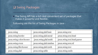 Java Swing | PPTX