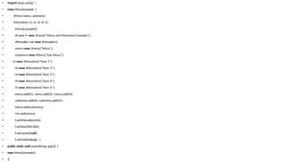 Java Swing Presentation made by aarav patel | PPTX
