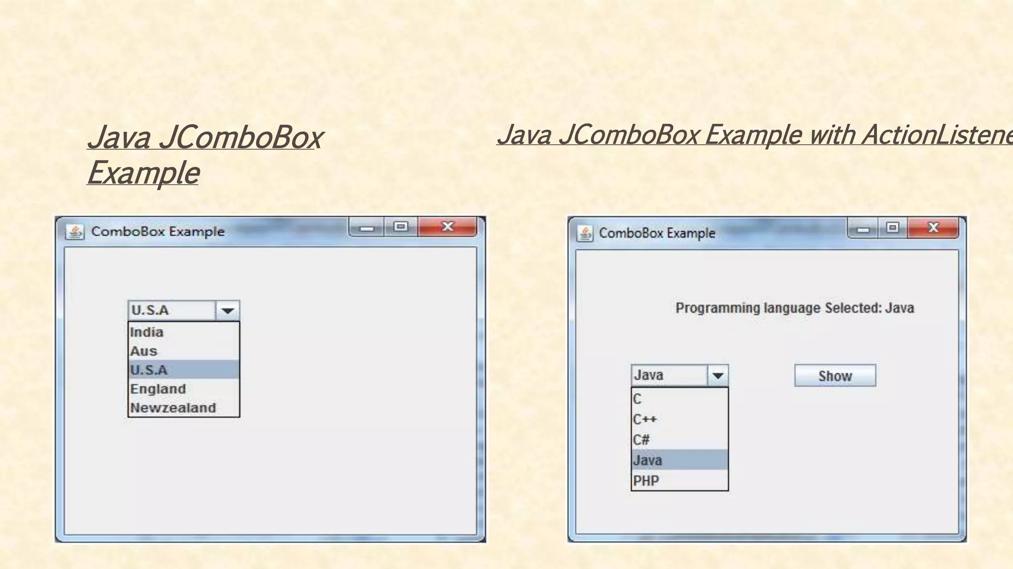 Java swing | PPT