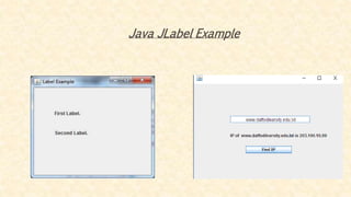 Java JLabel Example
 