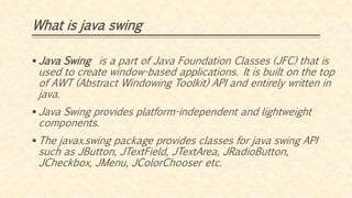Java swing | PPT