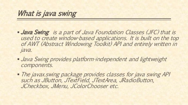 Java swing
