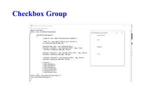 Checkbox Group
 