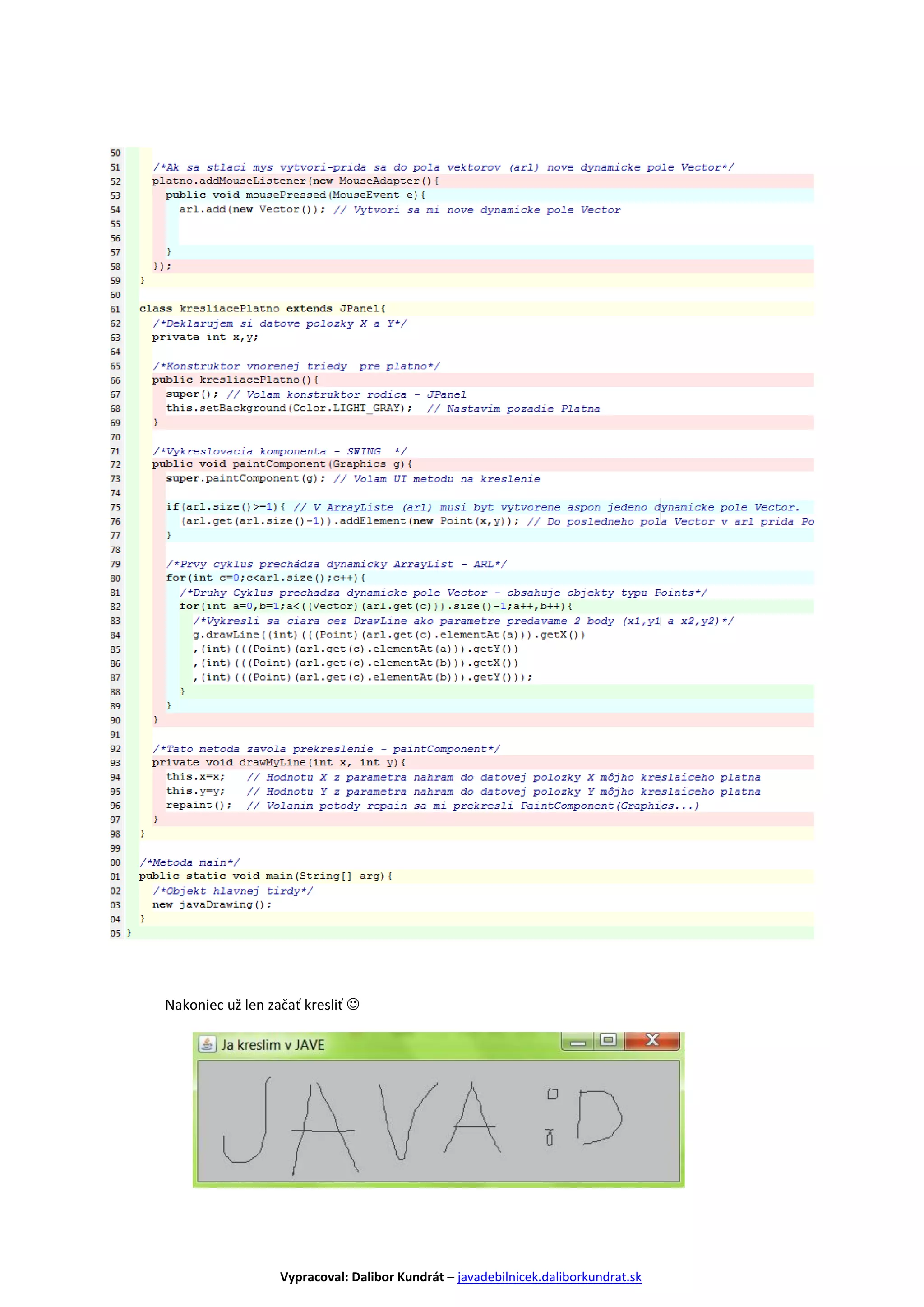 Java swing drawing - kreslenie v jave | PDF