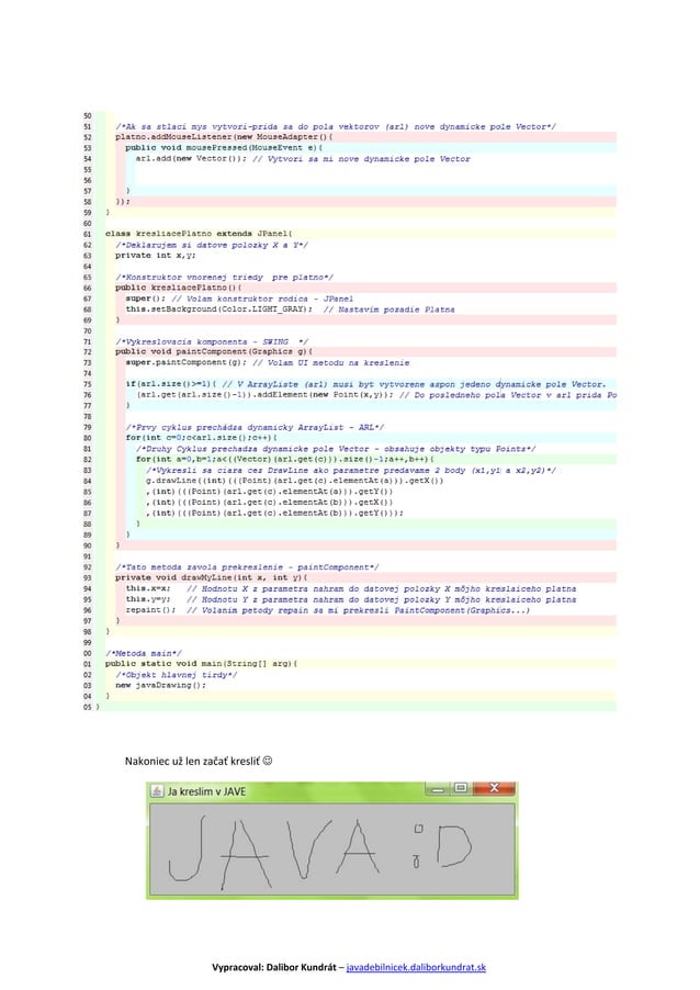Java swing drawing - kreslenie v jave | PDF
