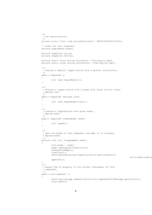 Write a custom swing component