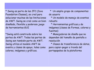 Java swing y awt | ODP