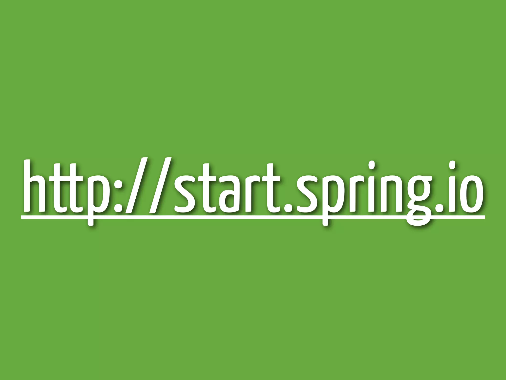http://start.spring.io
 