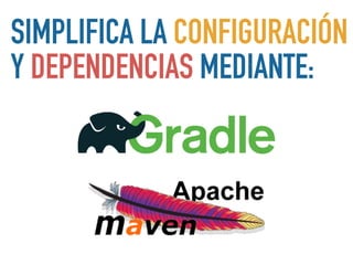 SIMPLIFICA LA CONFIGURACIÓN
Y DEPENDENCIAS MEDIANTE:
 