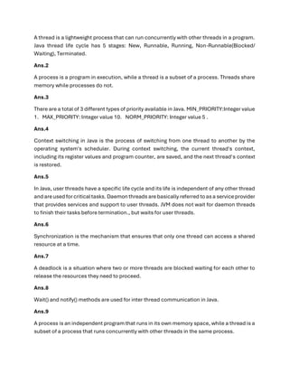 __ Java Technical round questions .pdf soo | PDF