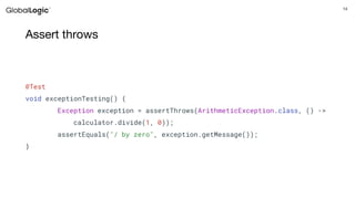 Java Testing Tools | PPT