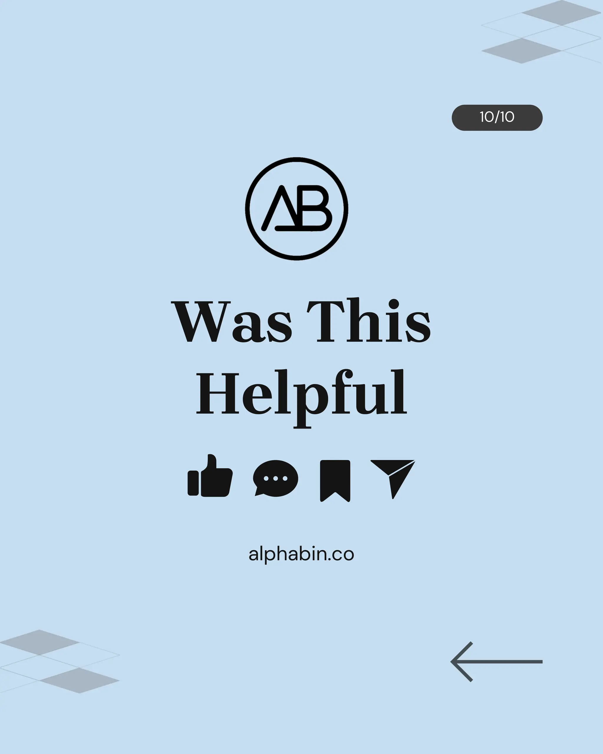 10/10
Was This
Helpful
alphabin.co
 