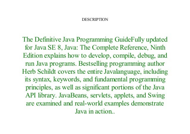 [E-Books] Java: The Complete Reference, Ninth Edition by Visit Amazon…