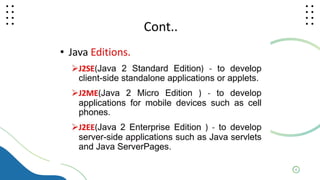 java theory and coding topic power point presentation.pptx