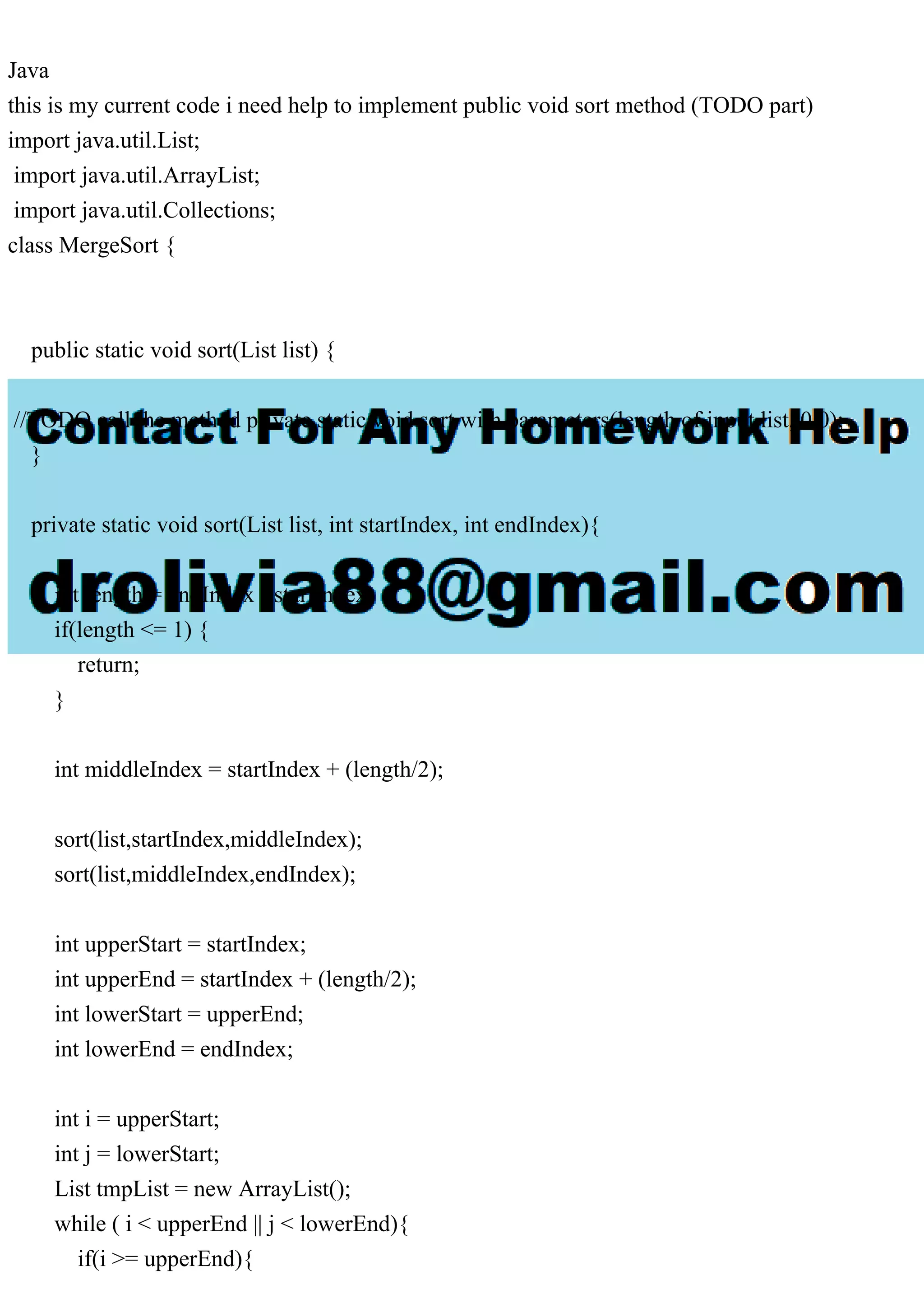 Javathis is my current code i need help to implement public void s.pdf