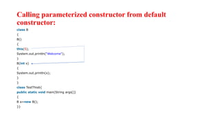 Java this keyword ppt with example | PPTX