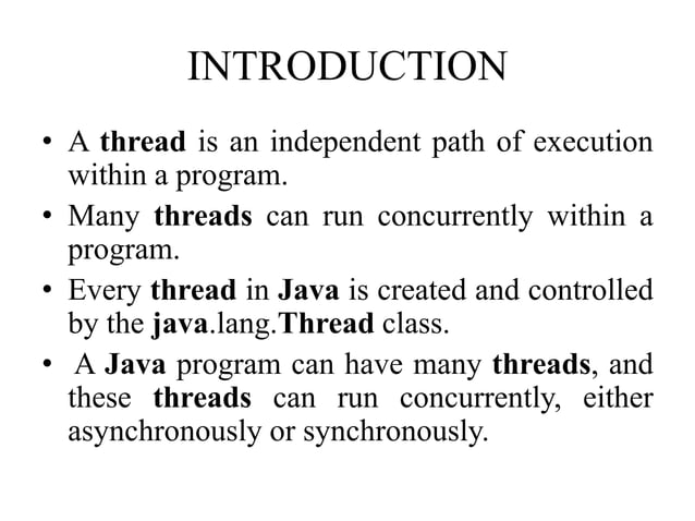 Java threads | PDF | Operating Systems | Computer Software and Applications
