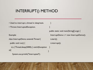 Comprehensive Guide to Java Threads: Lifecycle, Methods, and Examples ...