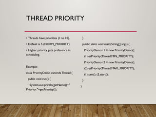 Comprehensive Guide to Java Threads: Lifecycle, Methods, and Examples ...